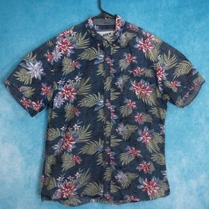 MBX Denim Wear Hawaiian Shirt, Short Sleeve, Men's, Size XL